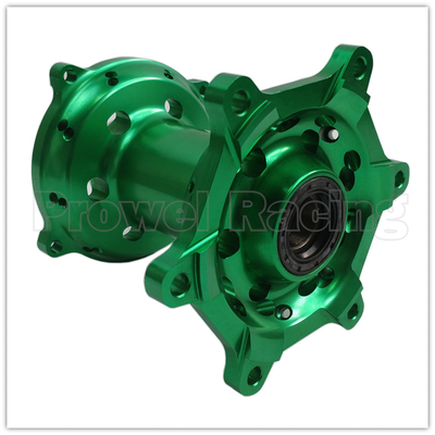 Substituição/reparação de motocicletas CNC Green Front Wheel Hubs Set para KX250 06-08 19-20 KX250F KX450F 06-18