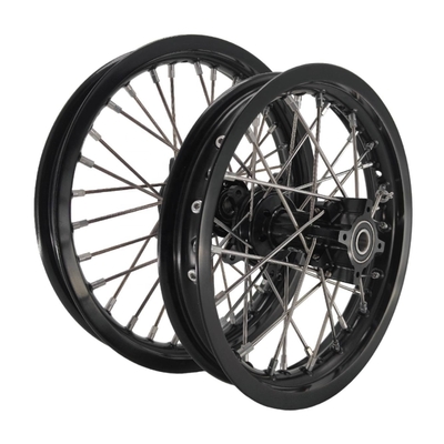 Perfeito substituto Pitbike Kid's Wheels Set para KTM 65 SX 2002-2024 Prata Preto