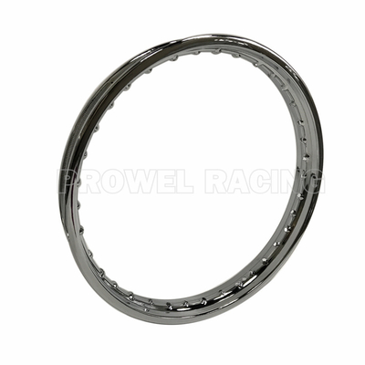 1.60x18 de aço inoxidável roda de motocicleta em prata