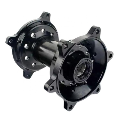 Centrais de liga CNC de motocicleta personalizadas negras com máquinas de torção CNC e serviço OEM