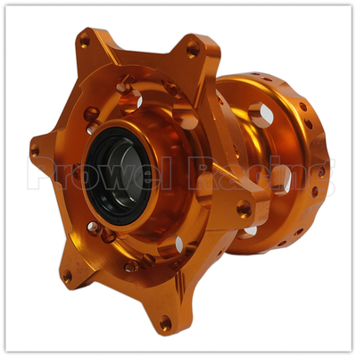 Precision CNC Machined Orange MX Rodas dianteiras traseiras Hubs Set para KTM 125-530 2003-2017