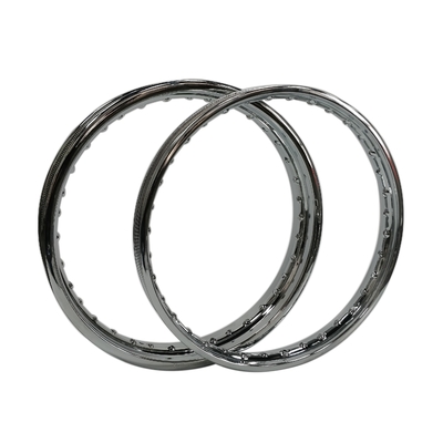 WM 1,85-18 &quot; 36 buracos de polegadas motocicleta roda de aço cromo