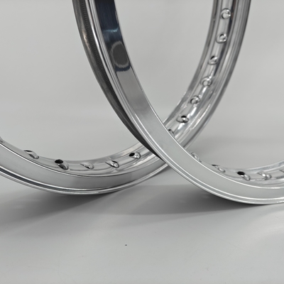 Rodas de motocicleta de liga valenciada de estilo Akront polidas 18&quot; 19&quot; 21&quot; com acabamento polido