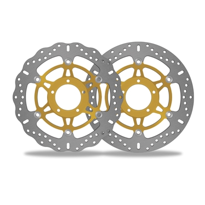 Rotores de freios totalmente flutuantes de Sportbike e Superbike acessíveis para substituição / reparo