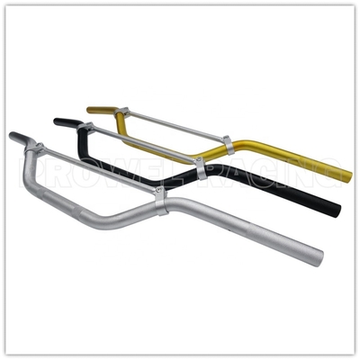 Barra de manuseio de alumínio de cor prateada para bicicleta de terra ATV Quad Cross Bar Instalação fácil