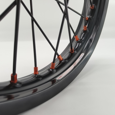 Substituição/reparação de rodas anodizantes pretas 21/18 Enduro para KTM EXC 125-530CC 2003-2023