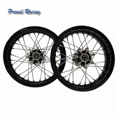 Alumínio personalizado 6061 T6 Roda de motocicleta preta 1.85x14 para bicicleta off-road
