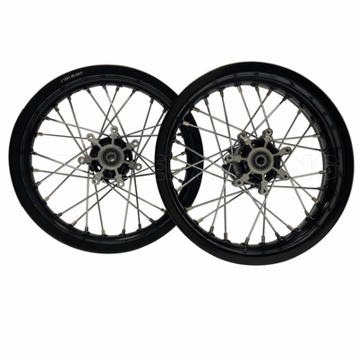 Roda de alumínio preto para motocicleta para KX 65 Roda dianteira tamanho 1,60x14 duração longa