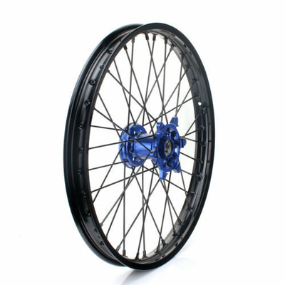 2006-2009 Yamaha YZ250F YZ450F Blue Hubs Frente 21&quot; traseira 19&quot; rodas completas conjunto de jantes