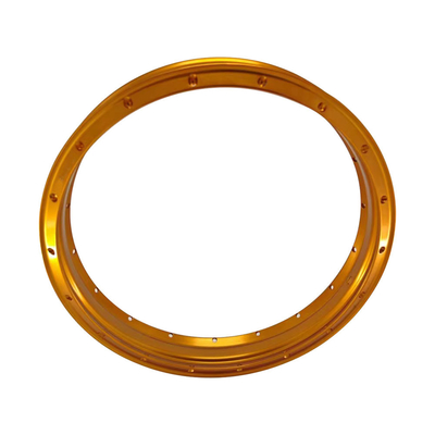 Substitua suas rodas velhas por rodas de alumínio de motocicleta retrô em forma de H de 2,15x18 ouro laranja