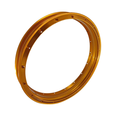 Substitua suas rodas velhas por rodas de alumínio de motocicleta retrô em forma de H de 2,15x18 ouro laranja