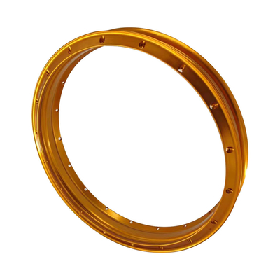 Substitua suas rodas velhas por rodas de alumínio de motocicleta retrô em forma de H de 2,15x18 ouro laranja