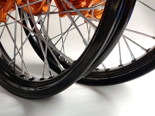 2.50-17 e 3.00x17 polegadas de motocicleta de liga de espadas para SX250 Design personalizado
