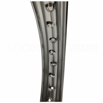 1.85x17 polegadas roda de motocicleta de liga de alumínio com design clássico e acabamento anodizante