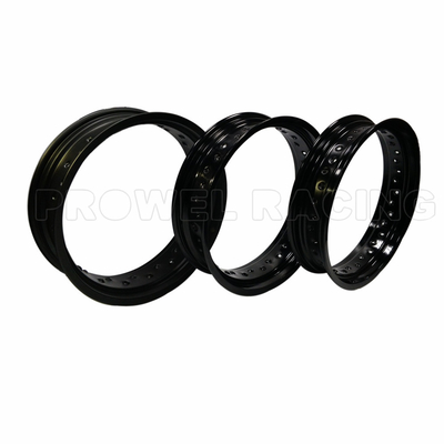 7116 T6 Preto Brilhante 3,50x17 polegadas Roda de motocicleta de liga de alumínio para Supermoto