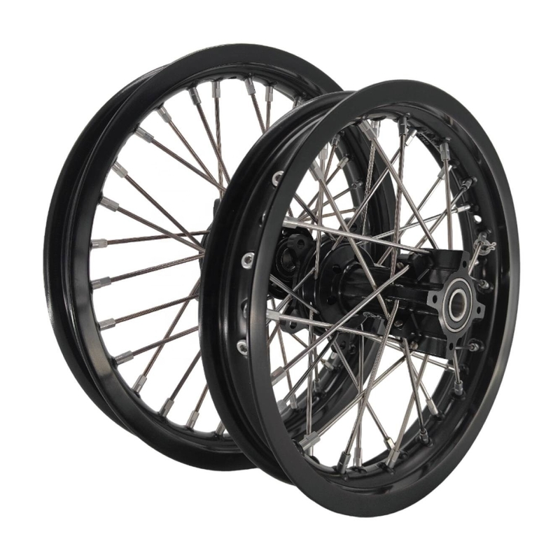 Perfeito substituto Pitbike Kid's Wheels Set para KTM 65 SX 2002-2024 Prata Preto