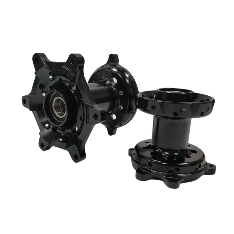 Centrais de liga CNC de motocicleta personalizadas negras com máquinas de torção CNC e serviço OEM