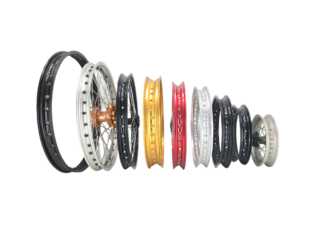 10 12 14 16 17 18 19 21 Rodas de motocicleta de 23 polegadas com anodização e logotipo personalizado