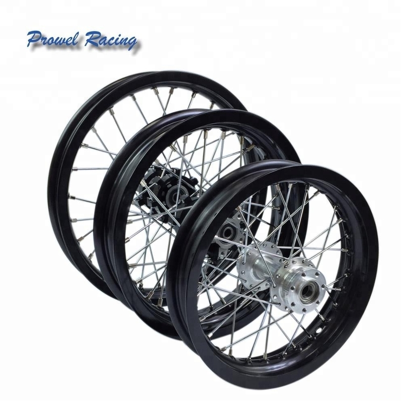 Rodas completas de motocicleta de terra feita sob medida para 2018 Hot Pit Bike Rim tamanho 1.60x14