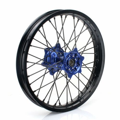 2006-2009 Yamaha YZ250F YZ450F Blue Hubs Frente 21&quot; traseira 19&quot; rodas completas conjunto de jantes