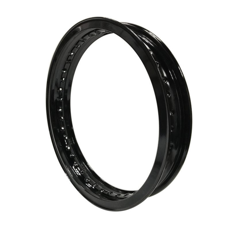 40 Holes WM3 2.15-18 &quot;Inch Valanced Alloy Motorcycle Wheel Rim para Bicicletas Vintage Negras