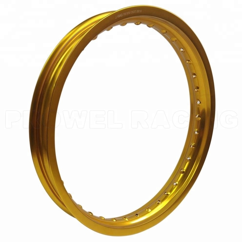 MX BLACK 18 X 2.15 36H Roda traseira para CRF125 acabado de polir e anodizar